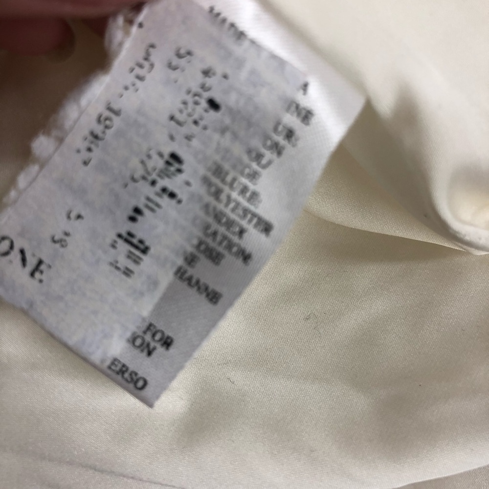 Helmut Lang Sheath Dress White Cream Textured Mini - Picture 7 of 8